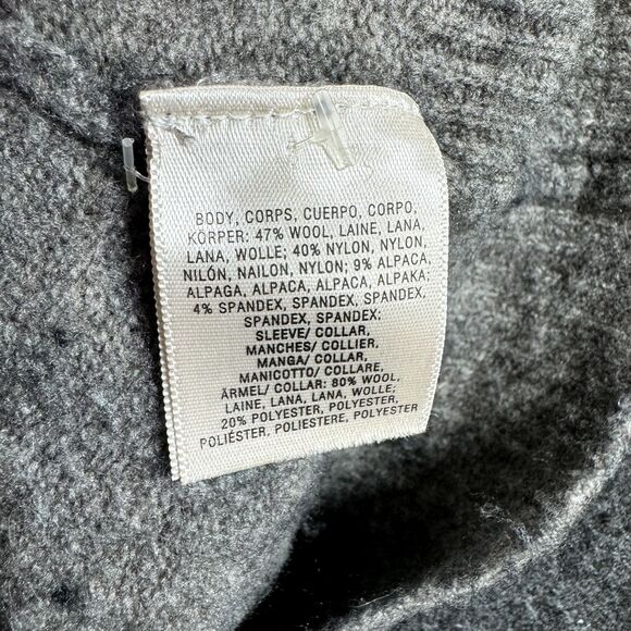 Moth Antropologie Sweater Women's Small Gray Two Tone Wool Alpaca Blend - Picture 7 of 7